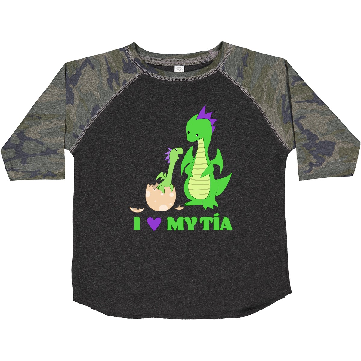 Inktastic I Love My Tía Kleinkind T-Shirt Familie Drachen Tante Brutei Kind - Bild 9 von 12
