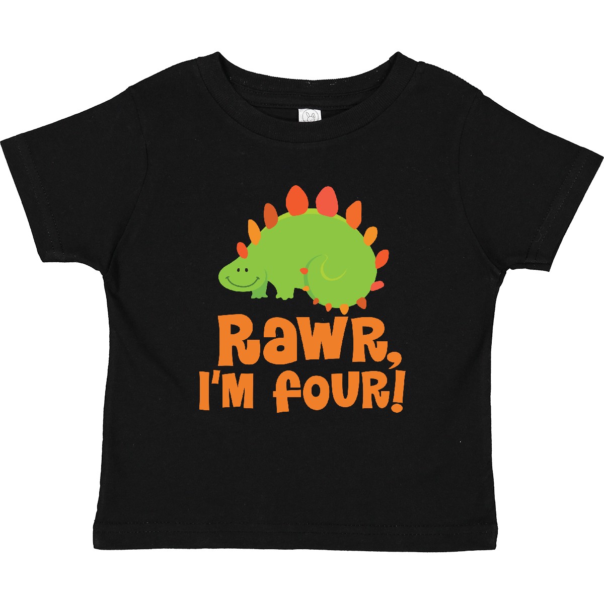 Inktastic 4th Birthday Funny Dinosaur 4 Years Toddler T-Shirt Fourth Four Year - Picture 2 of 5