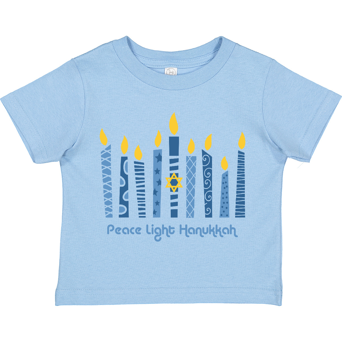 Inktastic Peace Light Hanukkah Toddler T-Shirt Chanukah Festival Of Lights Star - Picture 6 of 13
