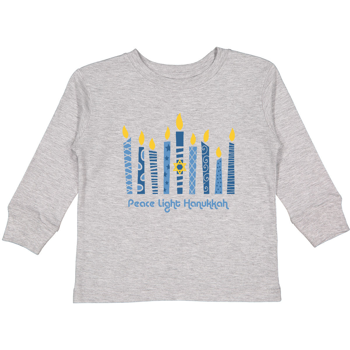 Inktastic Peace Light Hanukkah Toddler Long Sleeve T-Shirt Chanukah Festival Of - Bild 5 von 8
