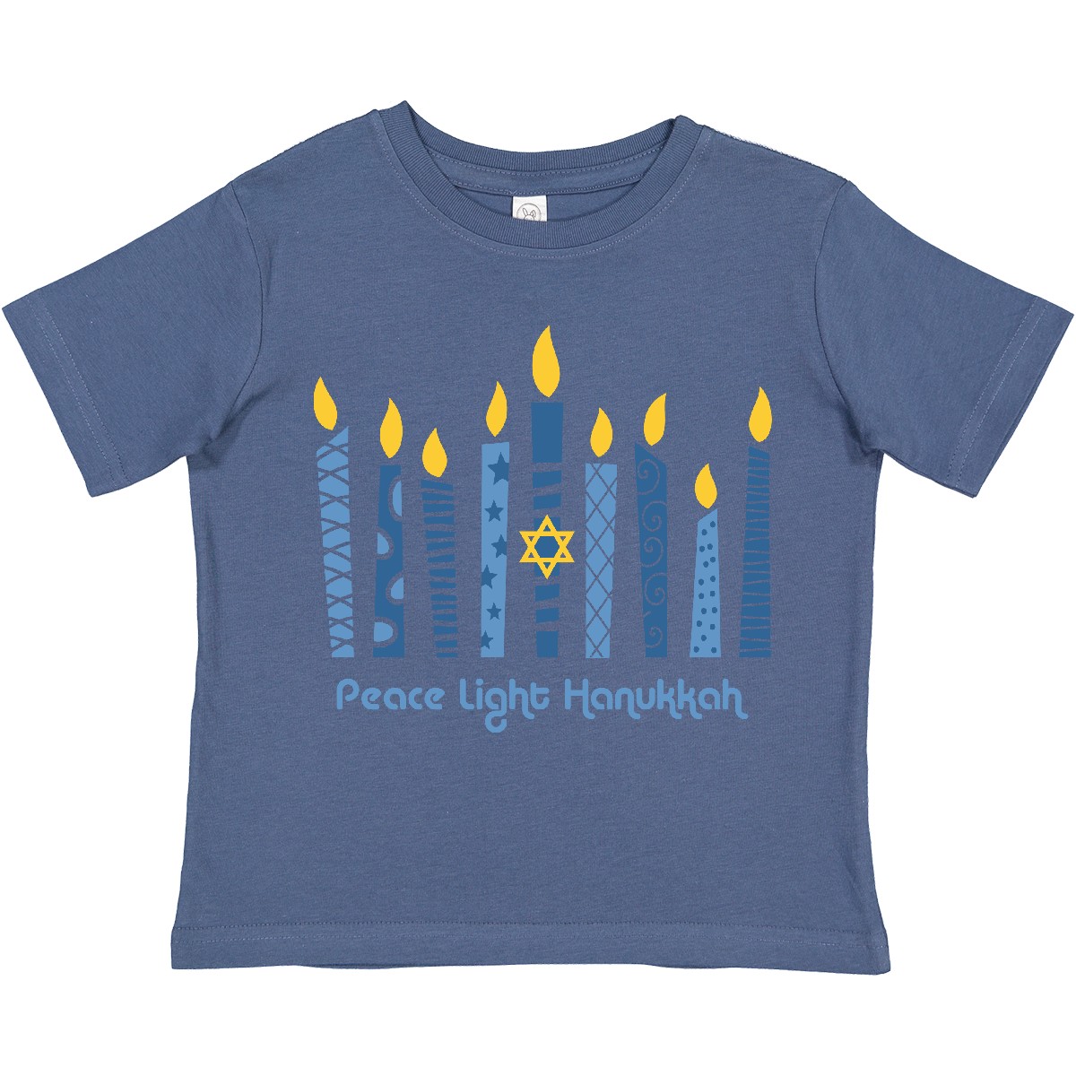 Inktastic Peace Light Hanukkah Toddler T-Shirt Chanukah Festival Of Lights Star - Picture 5 of 13