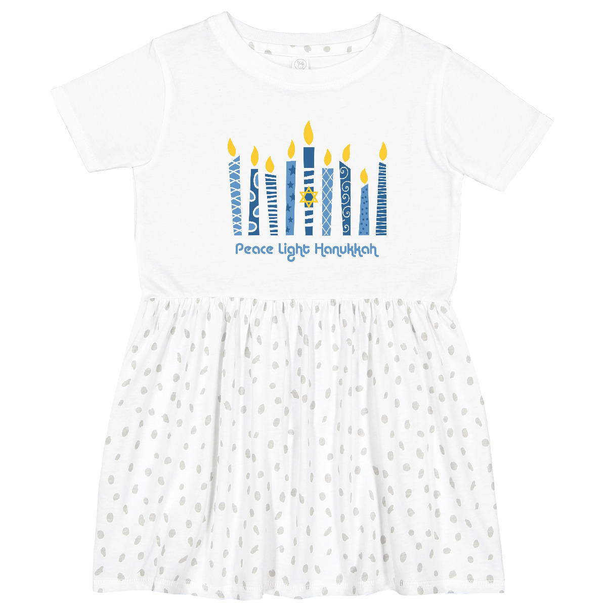 ぶるー Inktastic Peace Light Hanukkah Toddler Dress Chanukah Festival Of