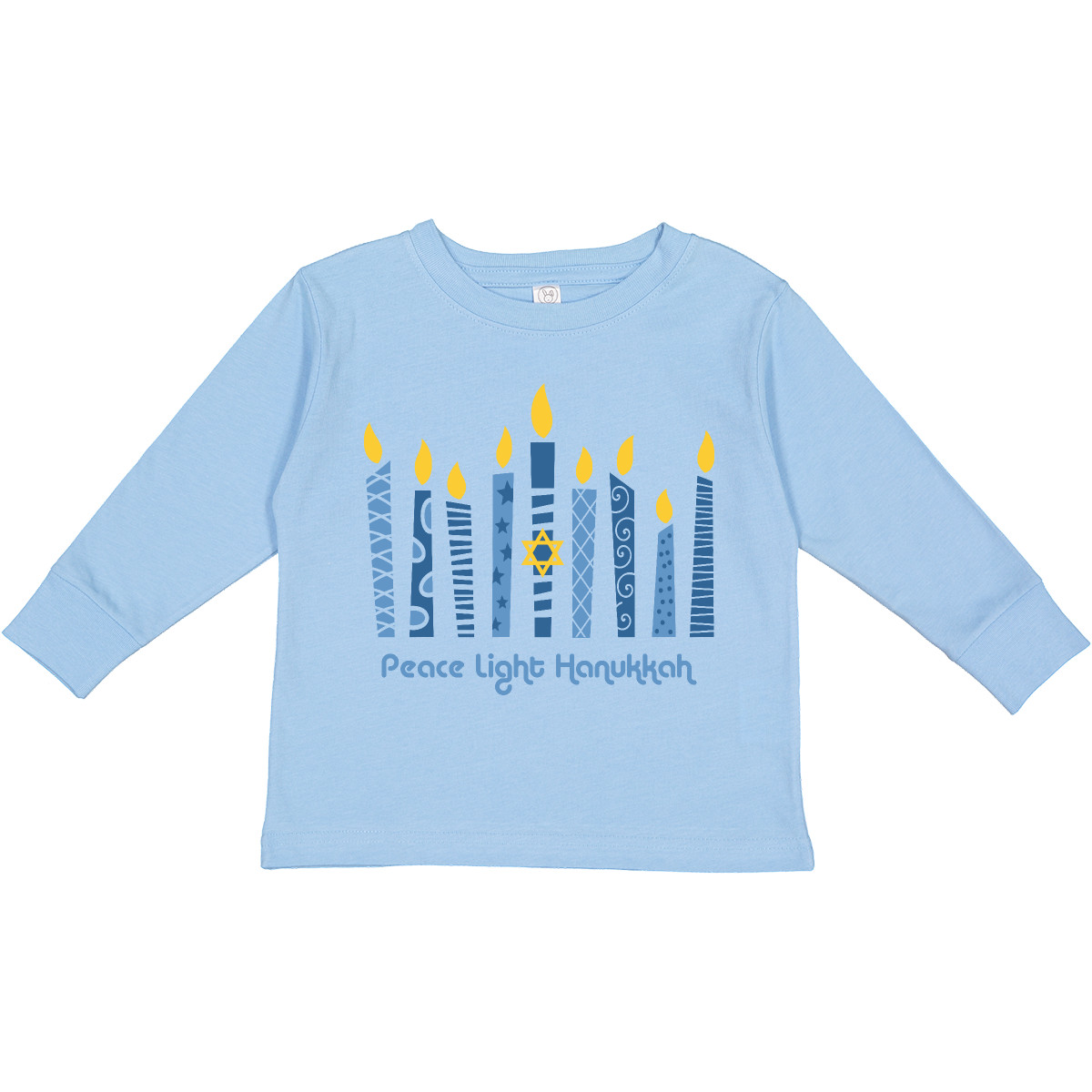 Inktastic Peace Light Hanukkah Toddler Long Sleeve T-Shirt Chanukah Festival Of - Bild 3 von 8