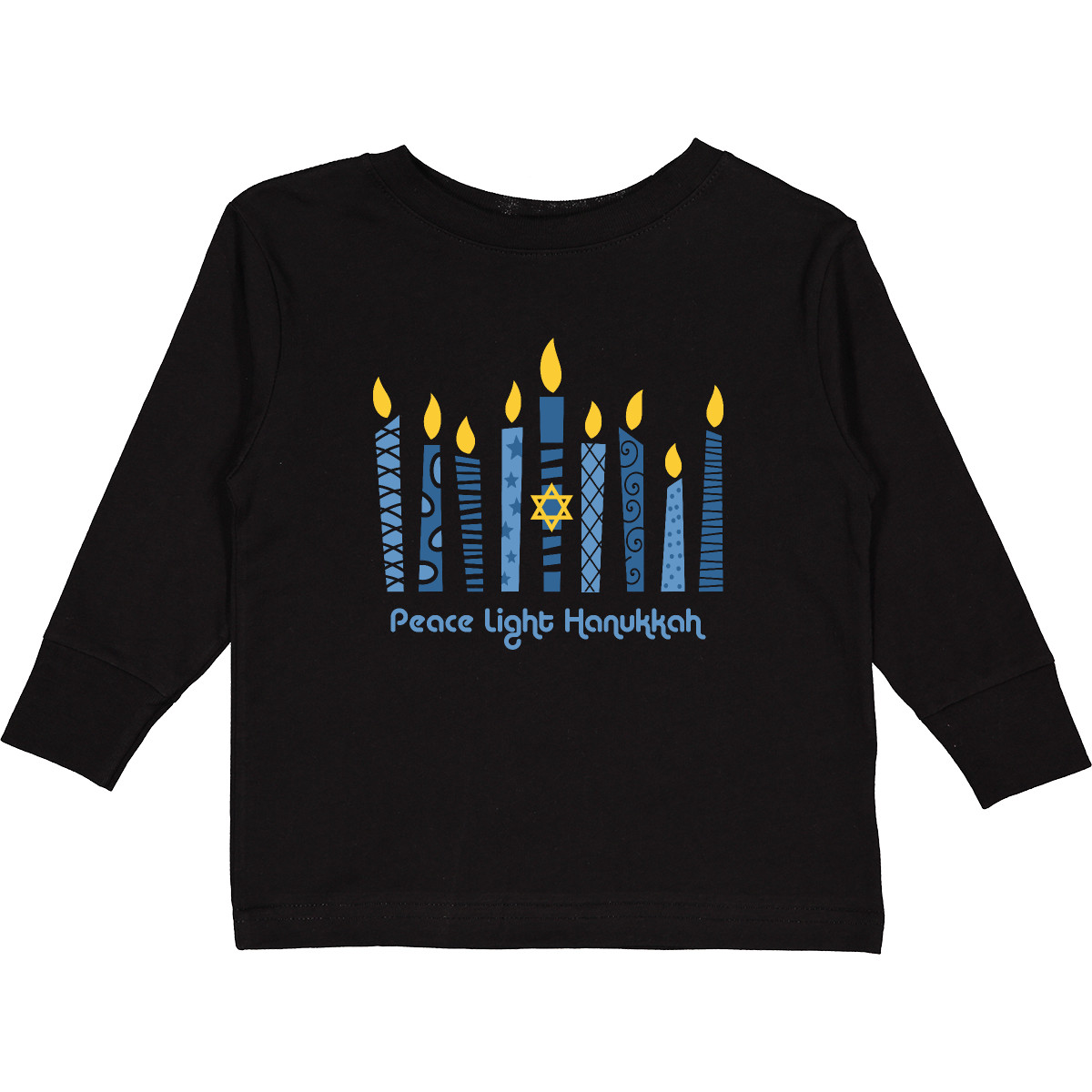 Inktastic Peace Light Hanukkah Toddler Long Sleeve T-Shirt Chanukah Festival Of - Bild 2 von 8