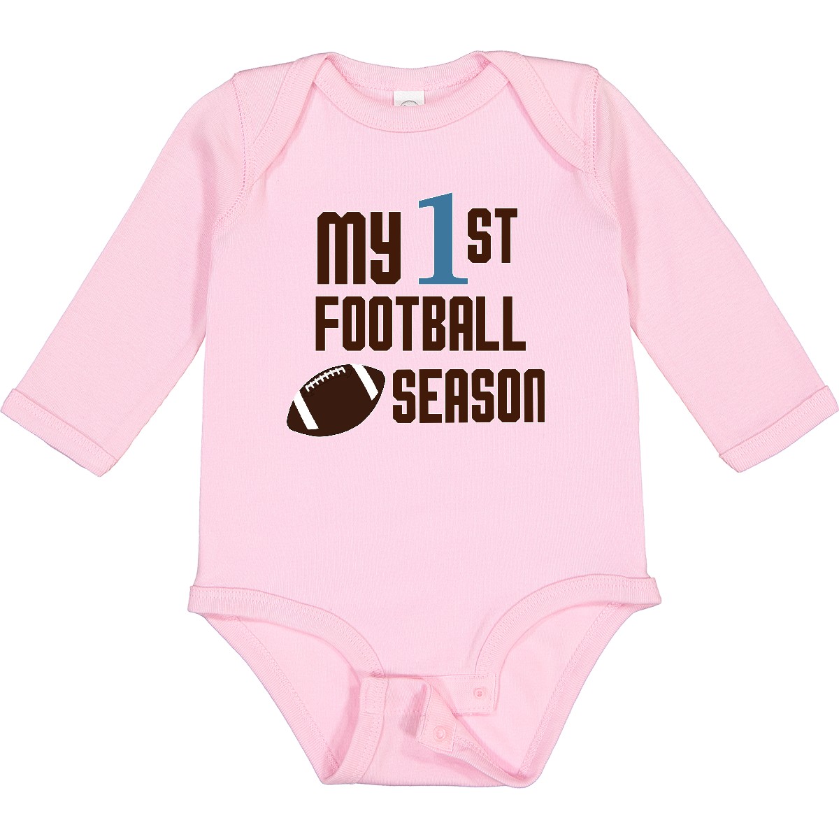 Inktastic My First Football Season Long Sleeve Creeper Children 1st Boy Toddler - Picture 8 of 8