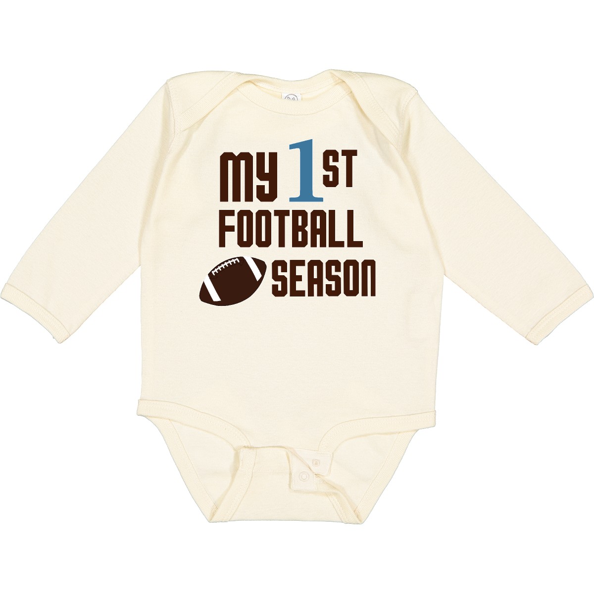 Inktastic My First Football Season Long Sleeve Creeper Children 1st Boy Toddler - Picture 5 of 8