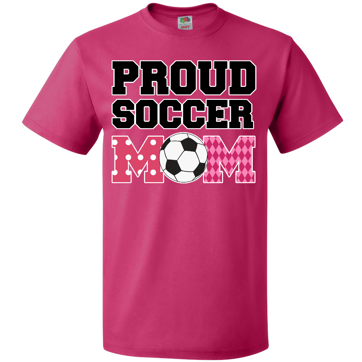 Inktastic Proud Soccer Mom Pink T-Shirt Player Sport Sports Mens Adult Clothing - Picture 2 of 3