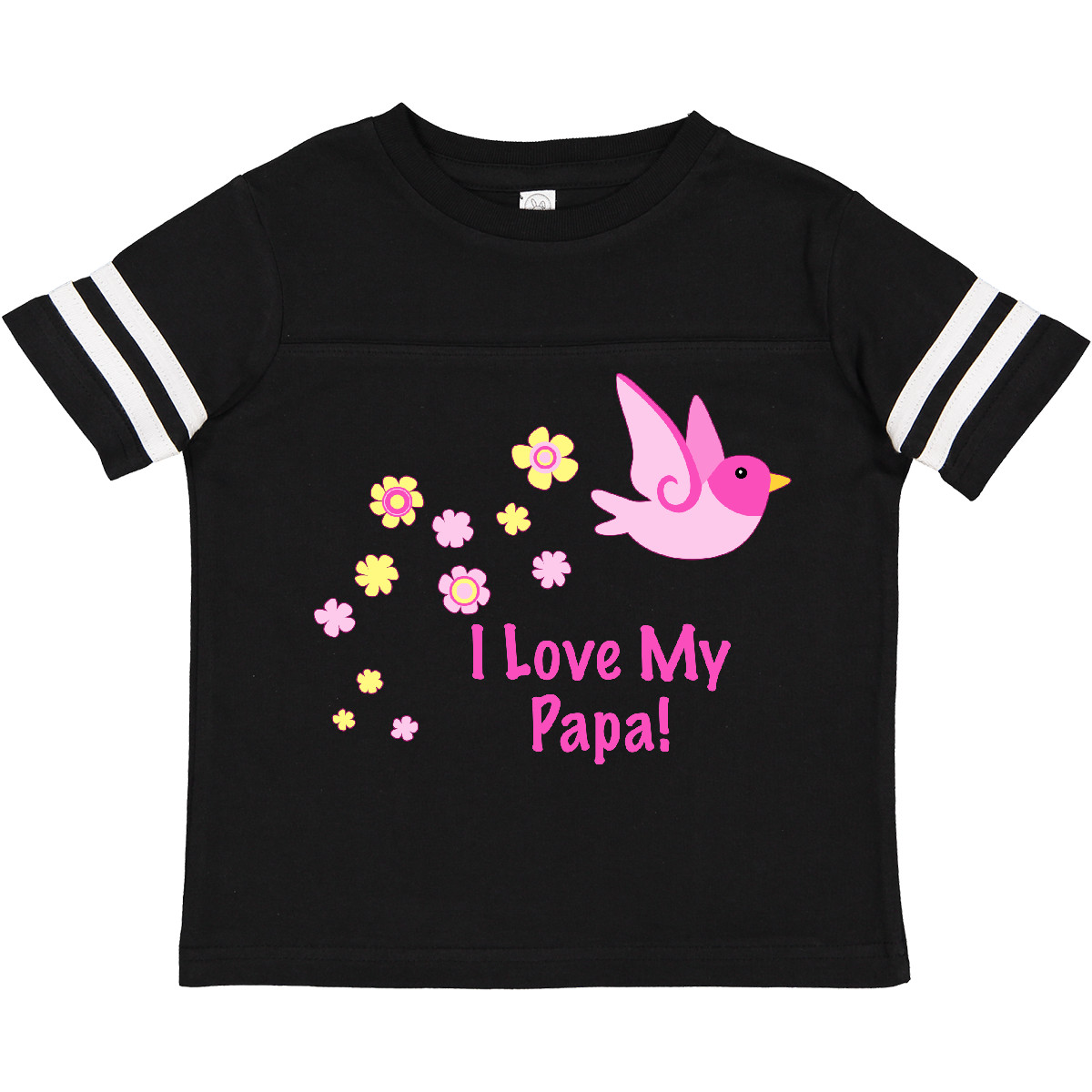Inktastic I Love My Papa! Toddler T-Shirt Girl Bird Flowers Pink Gift Child Kid - Picture 4 of 9