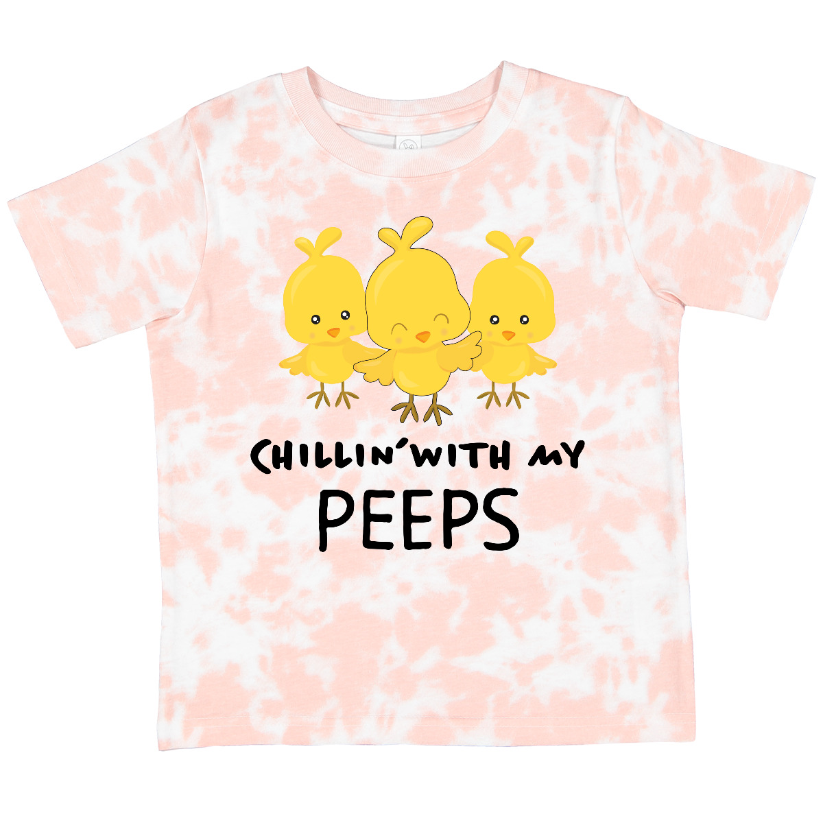 Inktastic Chillin' With My Peeps Toddler T-Shirt Easter Kids Chicks Cute Pun Kid - Picture 6 of 8