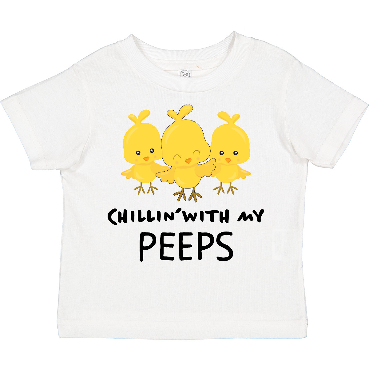 Inktastic Chillin' With My Peeps Toddler T-Shirt Easter Kids Chicks Cute Pun Kid - Picture 7 of 8