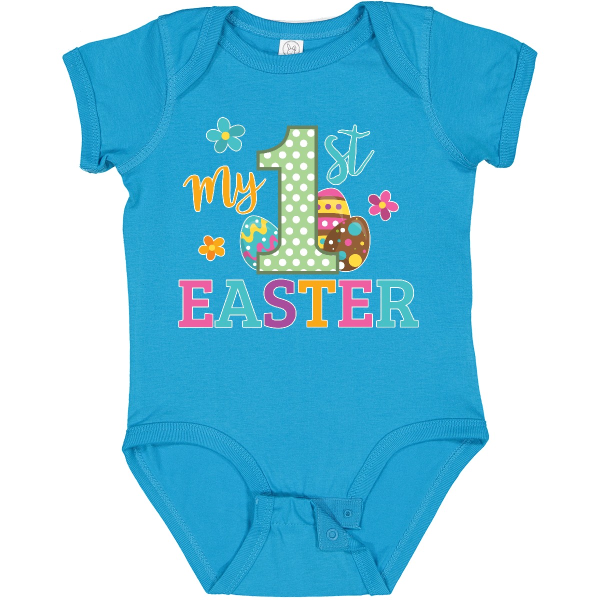 Inktastic My 1st Easter Baby Bodysuit Kids Spring Egg His Her Flowers One-piece - Picture 23 of 24
