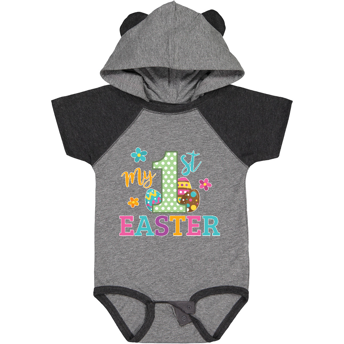 Inktastic My 1st Easter Baby Bodysuit Kids Spring Egg His Her Flowers One-piece - Picture 8 of 24