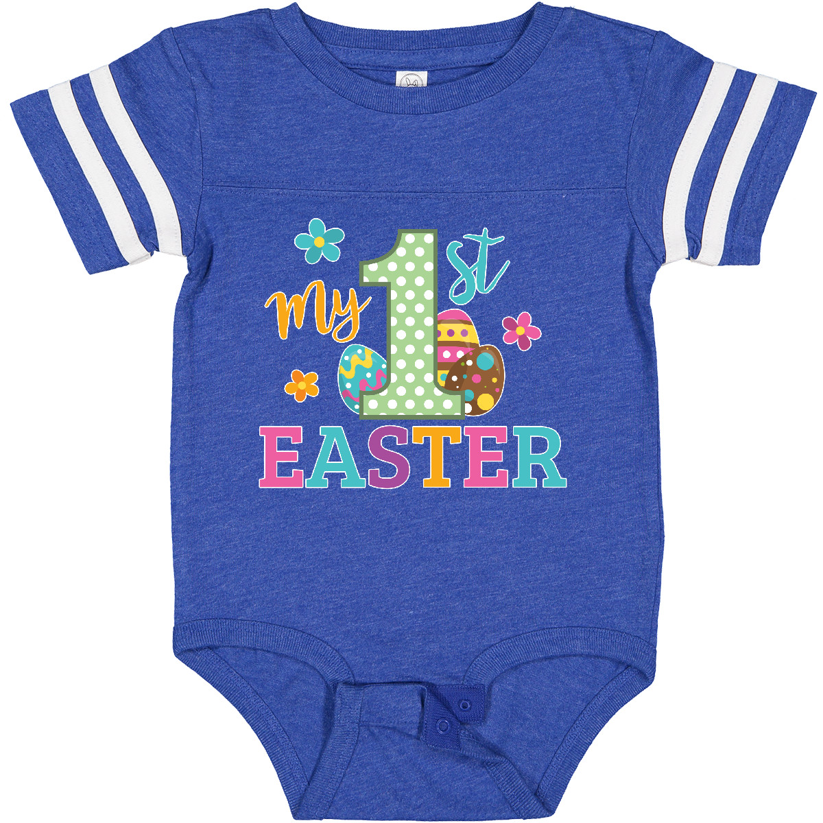 Inktastic My 1st Easter Baby Bodysuit Kids Spring Egg His Her Flowers One-piece - Picture 6 of 24