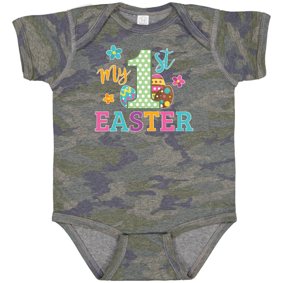 Inktastic My 1st Easter Baby Bodysuit Kids Spring Egg His Her Flowers One-piece - Picture 24 of 24