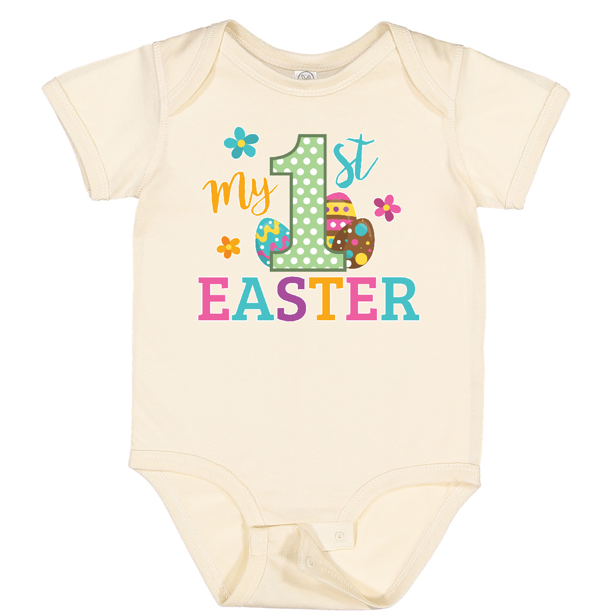 Inktastic My 1st Easter Baby Bodysuit Kids Spring Egg His Her Flowers One-piece - Picture 16 of 24