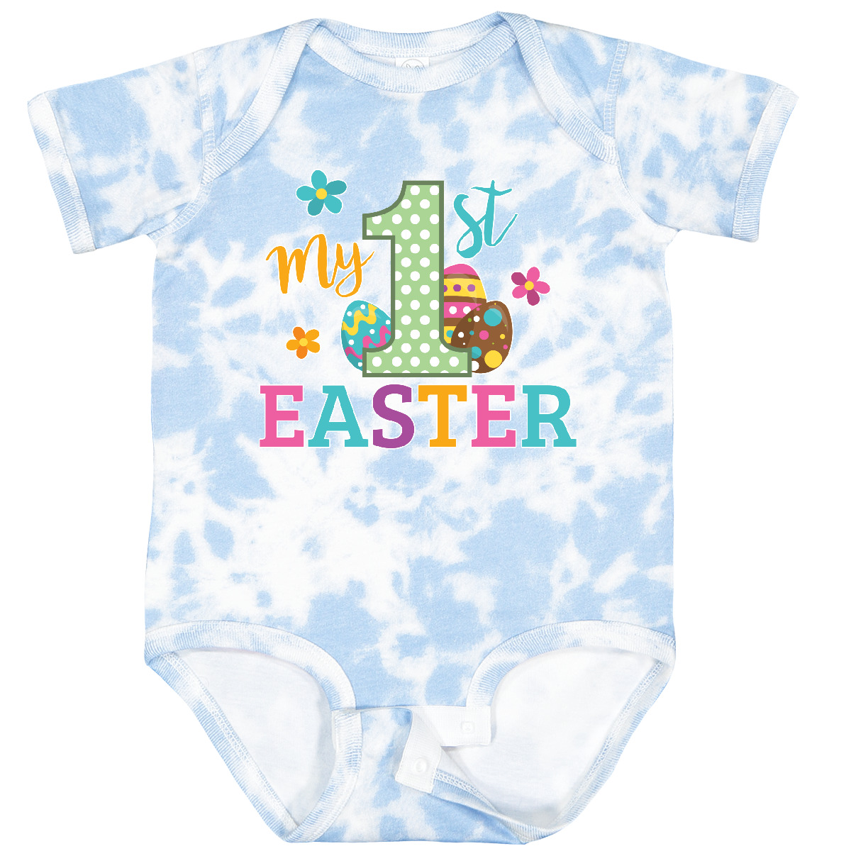 Inktastic My 1st Easter Baby Bodysuit Kids Spring Egg His Her Flowers One-piece - Picture 21 of 24