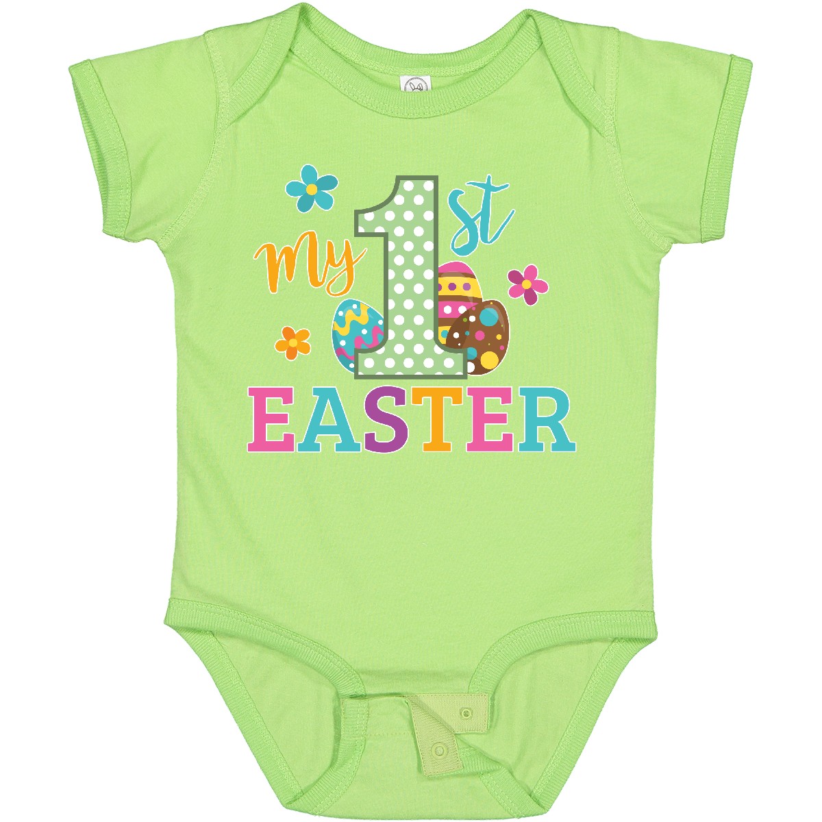 Inktastic My 1st Easter Baby Bodysuit Kids Spring Egg His Her Flowers One-piece - Picture 15 of 24