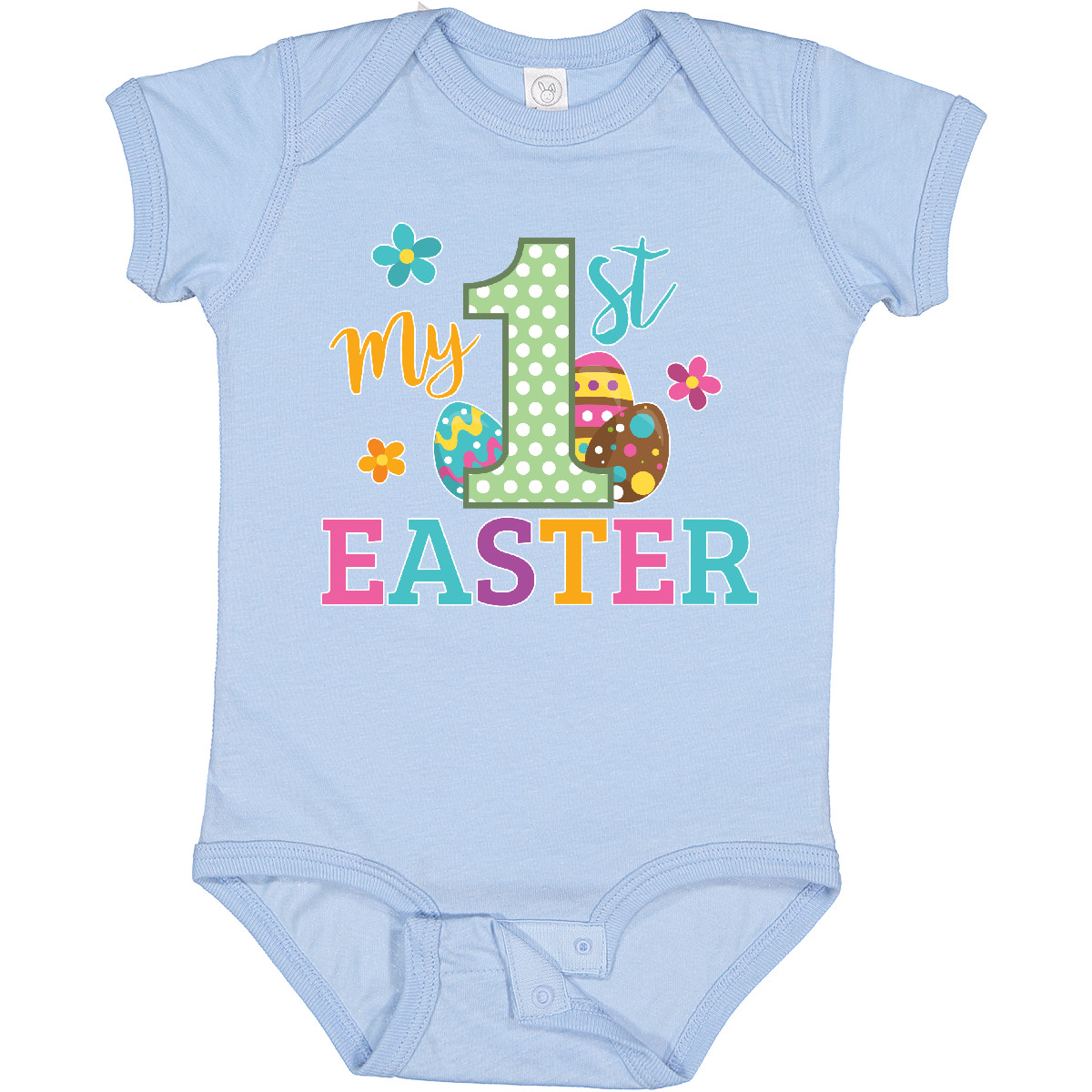 Inktastic My 1st Easter Baby Bodysuit Kids Spring Egg His Her Flowers One-piece - Picture 5 of 24