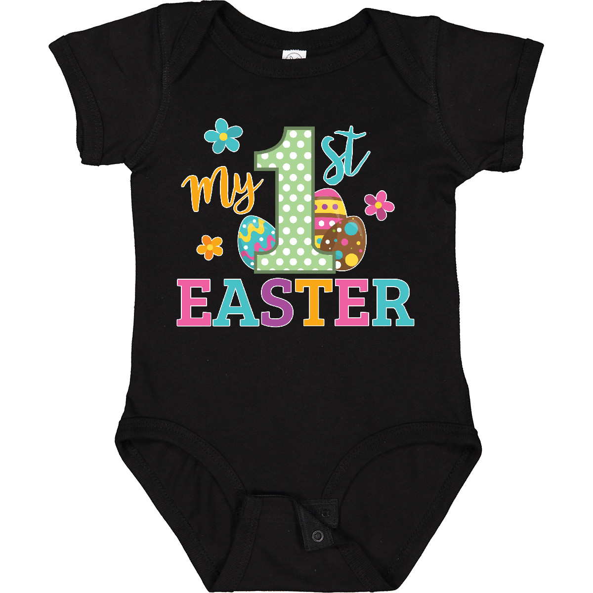Inktastic My 1st Easter Baby Bodysuit Kids Spring Egg His Her Flowers One-piece - Picture 3 of 24