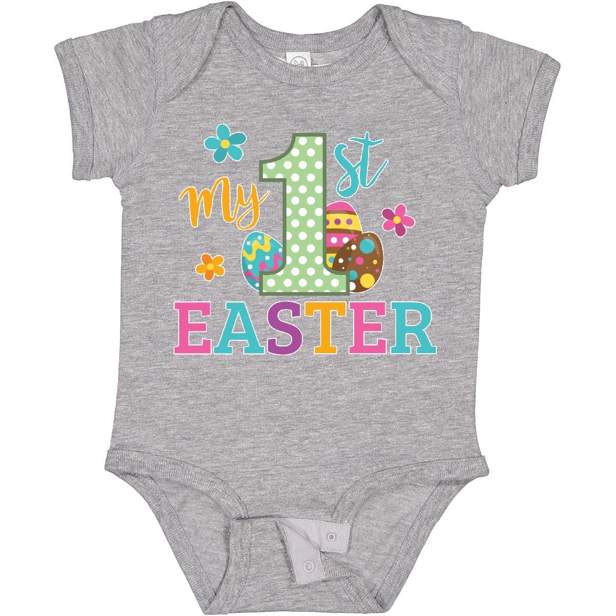 Inktastic My 1st Easter Baby Bodysuit Kids Spring Egg His Her Flowers One-piece - Picture 7 of 24