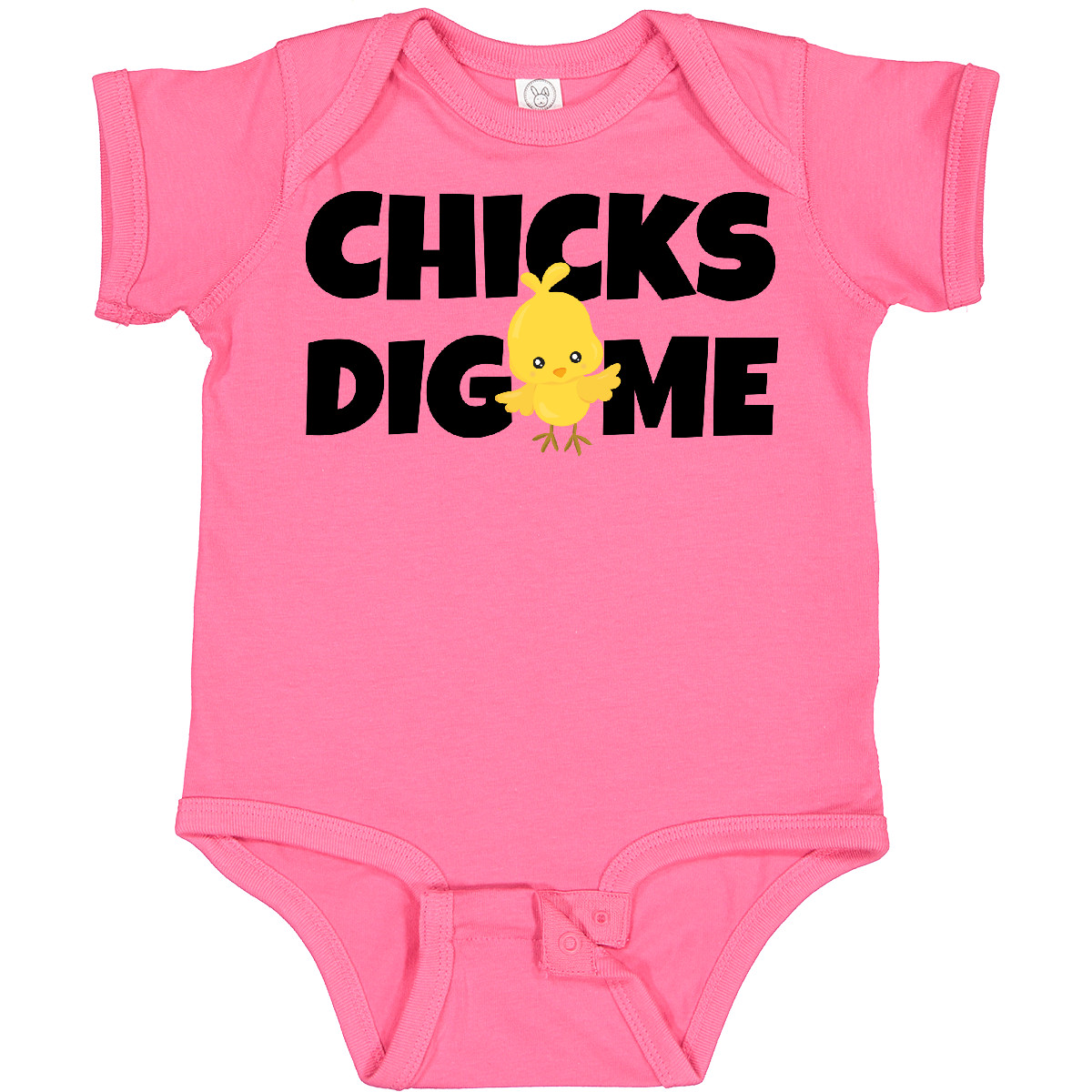 Inktastic Chicks Dig Me Baby Bodysuit Easter Kids Chick Cute Funny Spring Infant - Picture 3 of 9