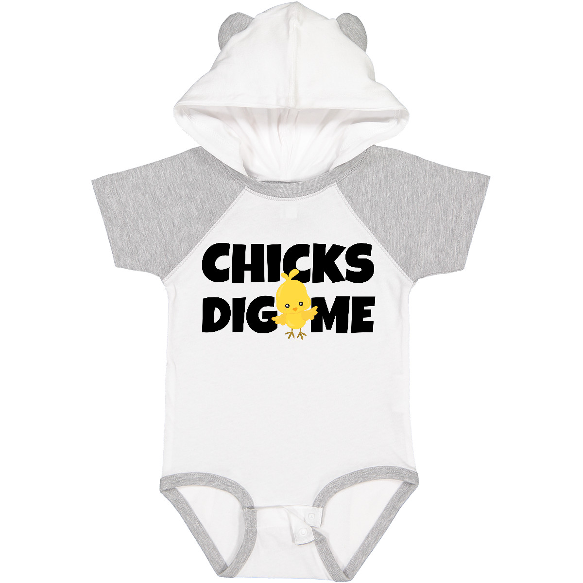 Inktastic Chicks Dig Me Baby Bodysuit Easter Kids Chick Cute Funny Spring Infant - Picture 9 of 9
