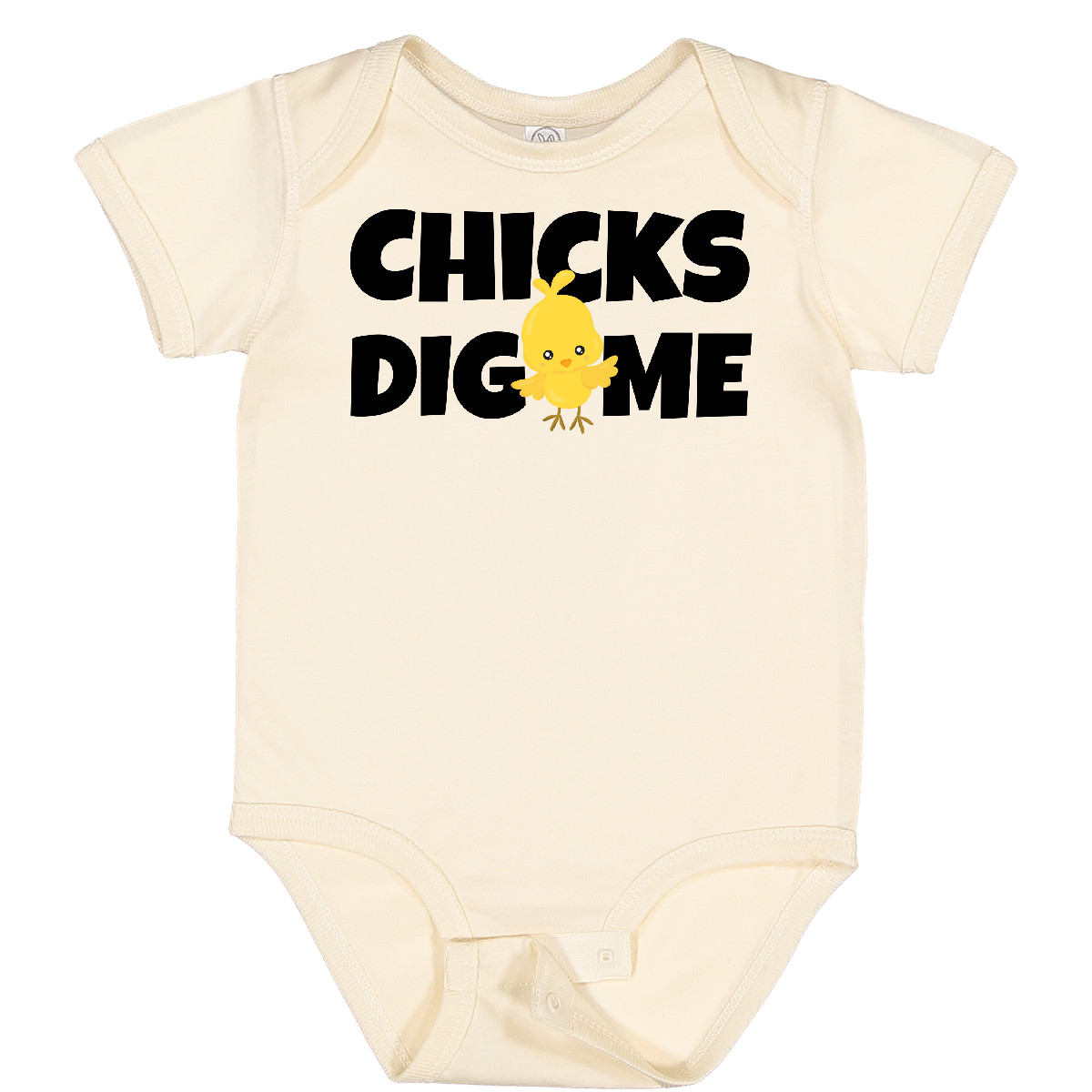 Inktastic Chicks Dig Me Baby Bodysuit Easter Kids Chick Cute Funny Spring Infant - Picture 4 of 9