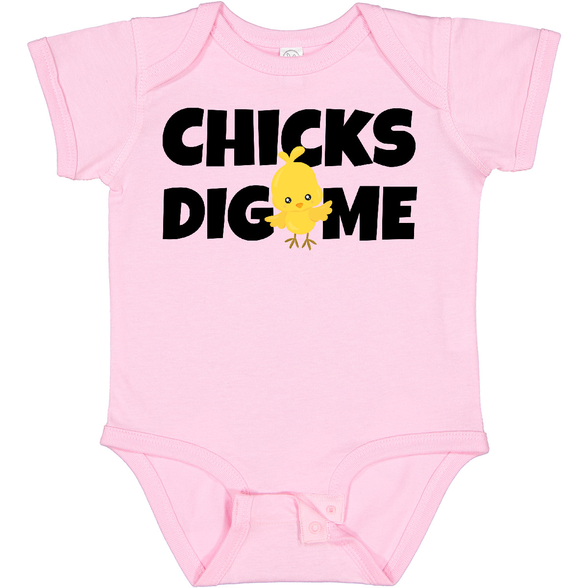 Inktastic Chicks Dig Me Baby Bodysuit Easter Kids Chick Cute Funny Spring Infant - Picture 5 of 9
