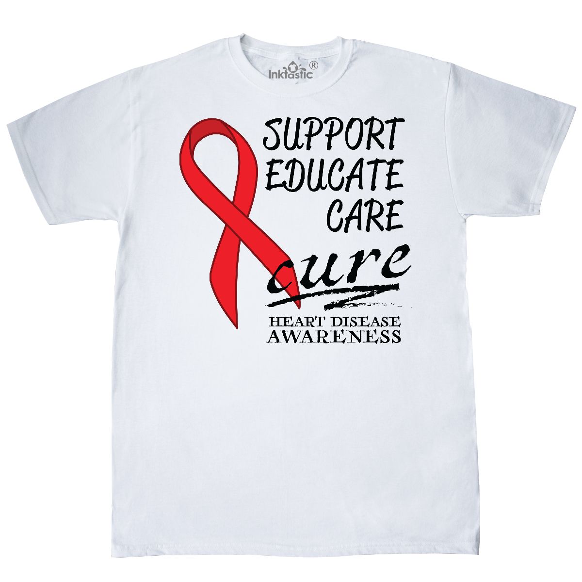 Fight Care Cure Long Sleeve T-Shirt Dark For Inktastic Colon Cancer Awareness