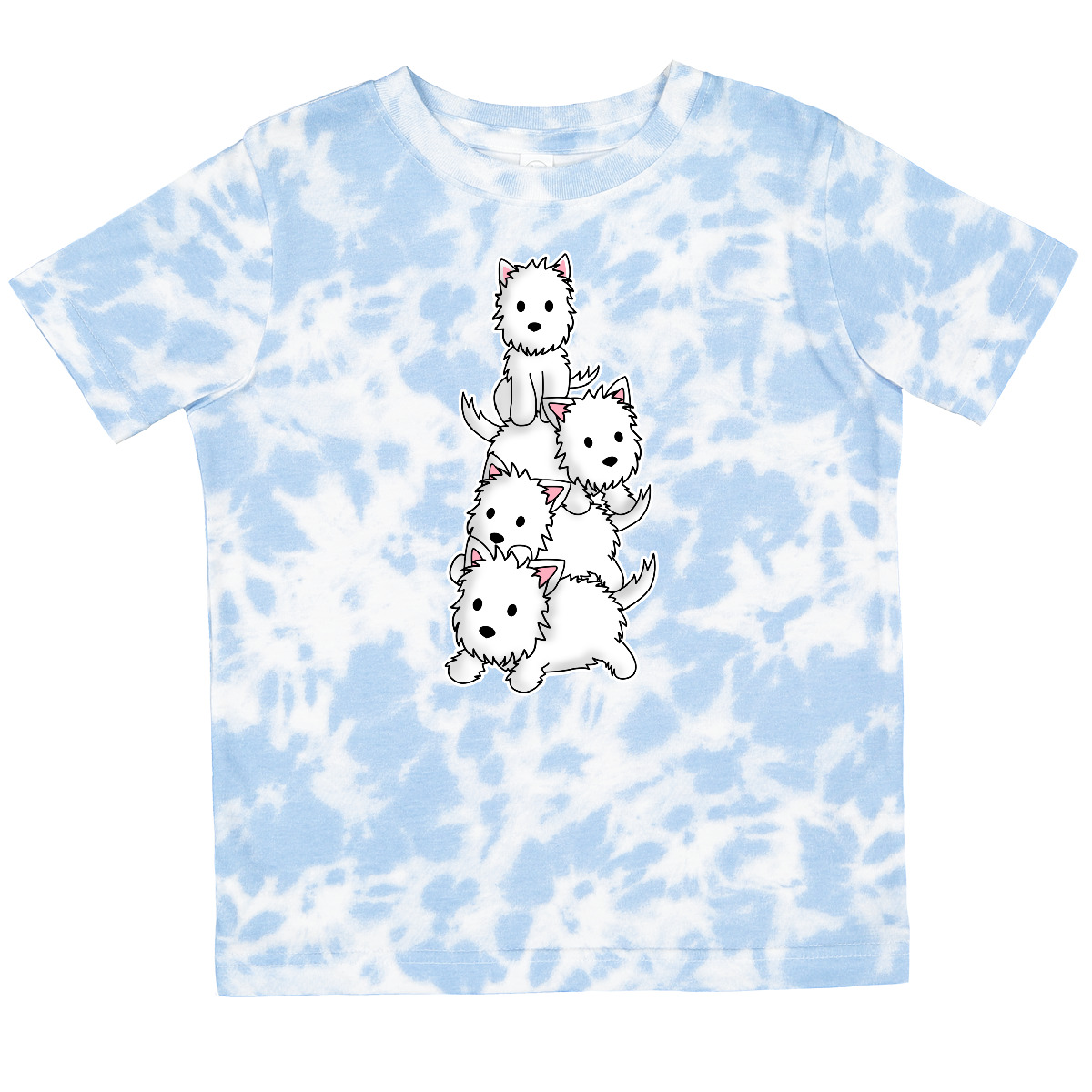 Inktastic Kawaii Westie Stack Toddler T-Shirt Pets West Highland Terrier Pet Dog - Picture 6 of 7