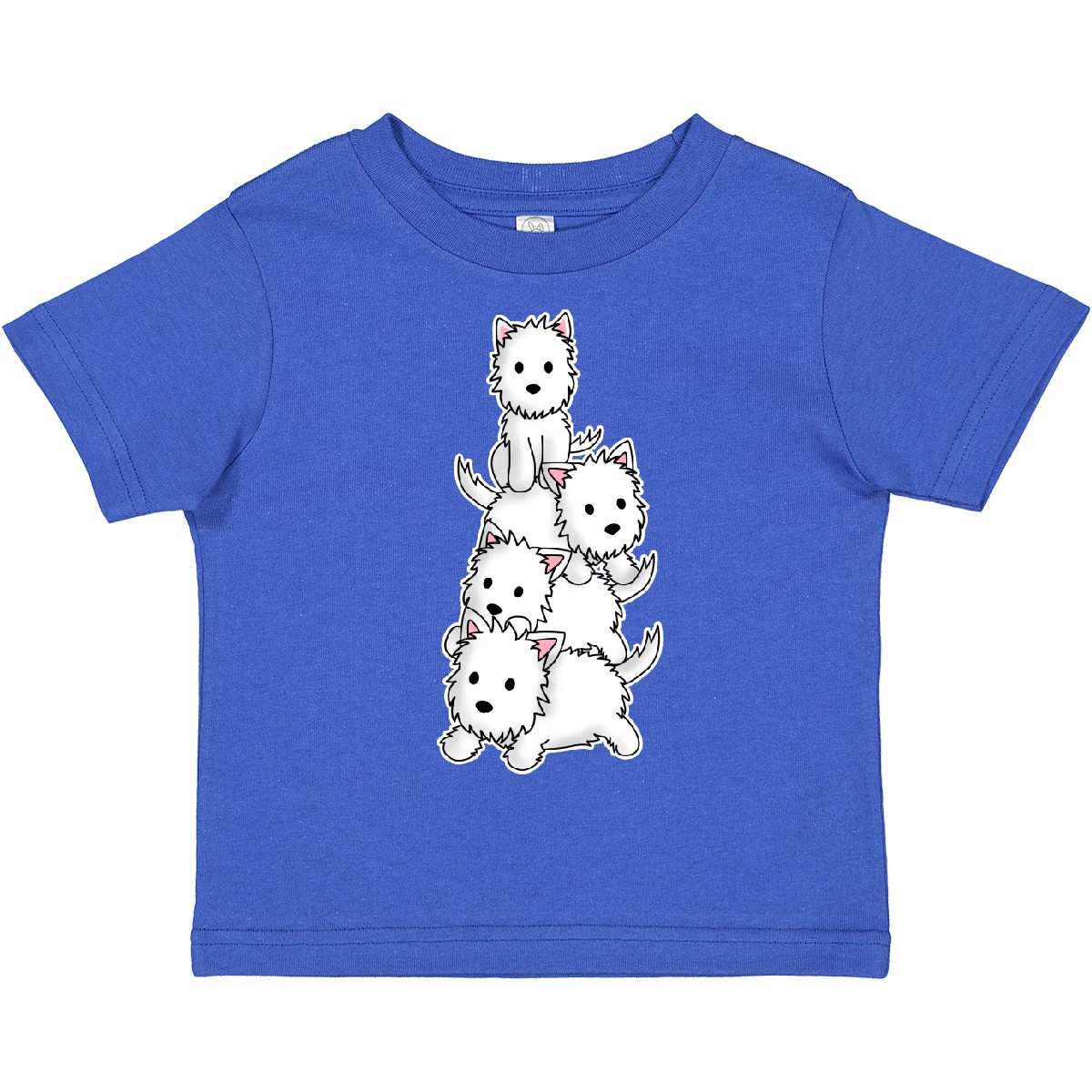 Inktastic Kawaii Westie Stack Toddler T-Shirt Pets West Highland Terrier Pet Dog - Picture 5 of 7