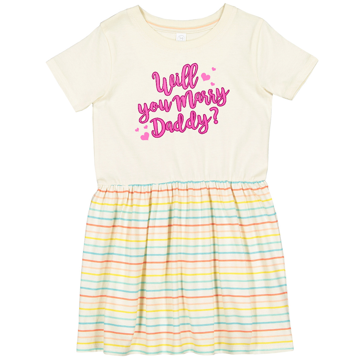 Inktastic Will You Marry Daddy Toddler Dress Valentines Day Dad Proposal Heart