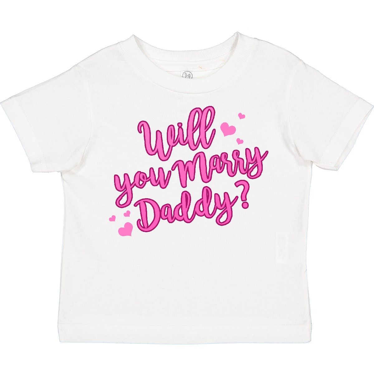 Inktastic Will You Marry Daddy Toddler T-Shirt Valentines Day Dad Proposal Heart