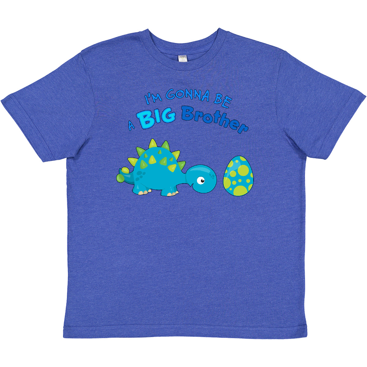 Inktastic Happy Dinosaur Future Big Brother Youth T-Shirt Announcement Siblings - Picture 9 of 9