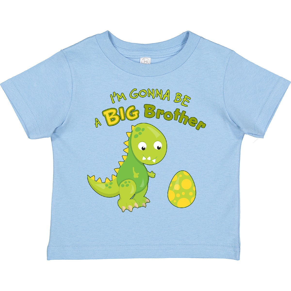 Inktastic I'm Gonna Be A Big Brother-dino Toddler T-Shirt Siblings Dinosaur Cute - Picture 8 of 11