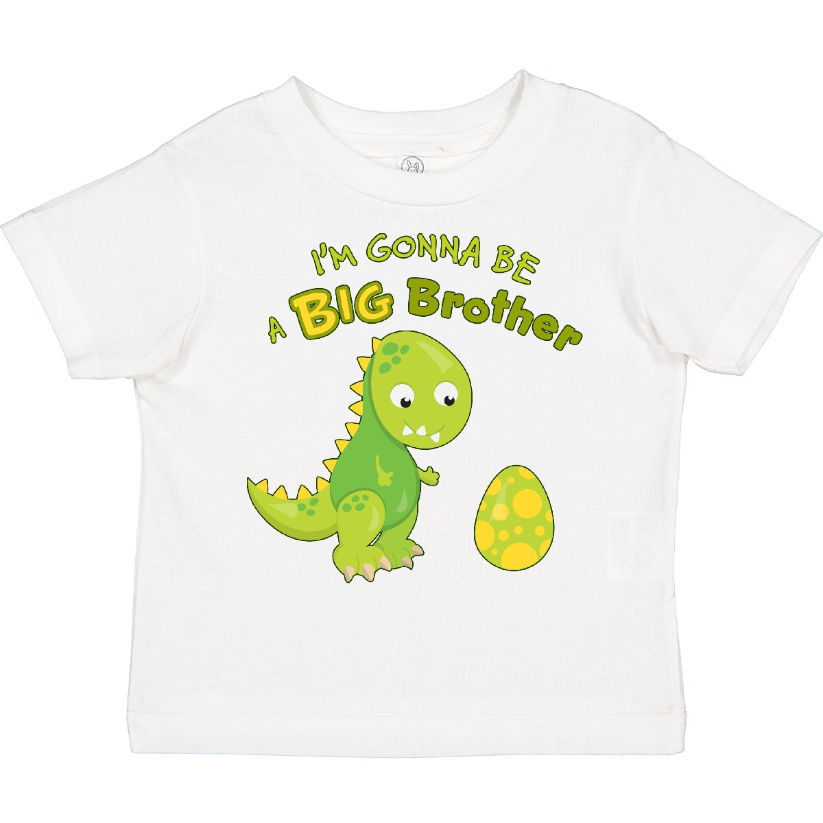 Inktastic I'm Gonna Be A Big Brother-dino Toddler T-Shirt Siblings Dinosaur Cute - Picture 11 of 11