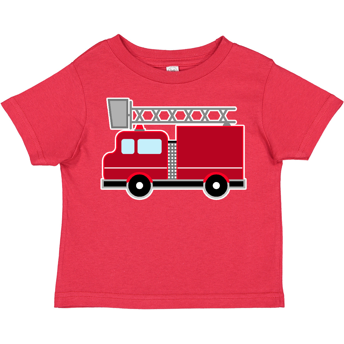 Inktastic Red Firefighter Fire Truck Toddler T-Shirt Firetruck Fighter Cute Kids - Picture 18 of 22