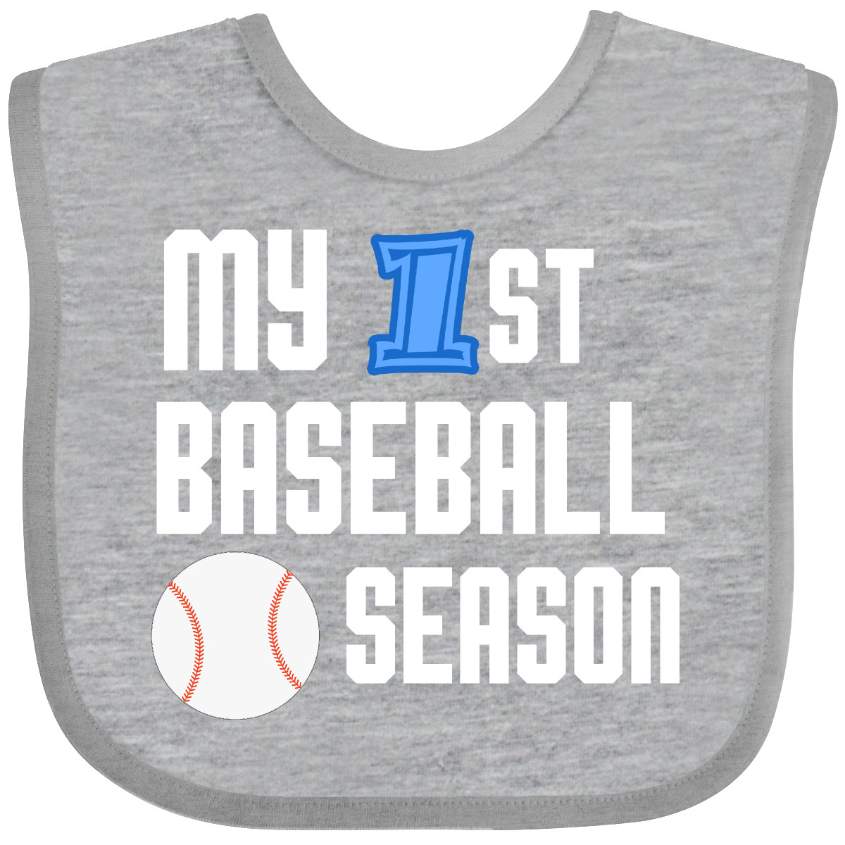 Inktastic My 1st Baseball Season Baby Bib Children First Boy Toddler Clothing - Picture 7 of 9