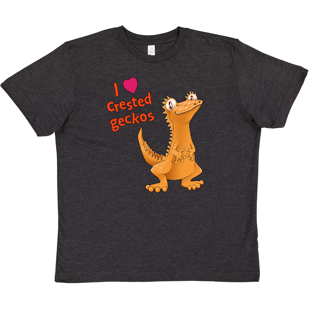 Inktastic I Love Crested Geckos Youth T-Shirt Pets Reptiles Cute Lizard Gecko - Picture 4 of 5