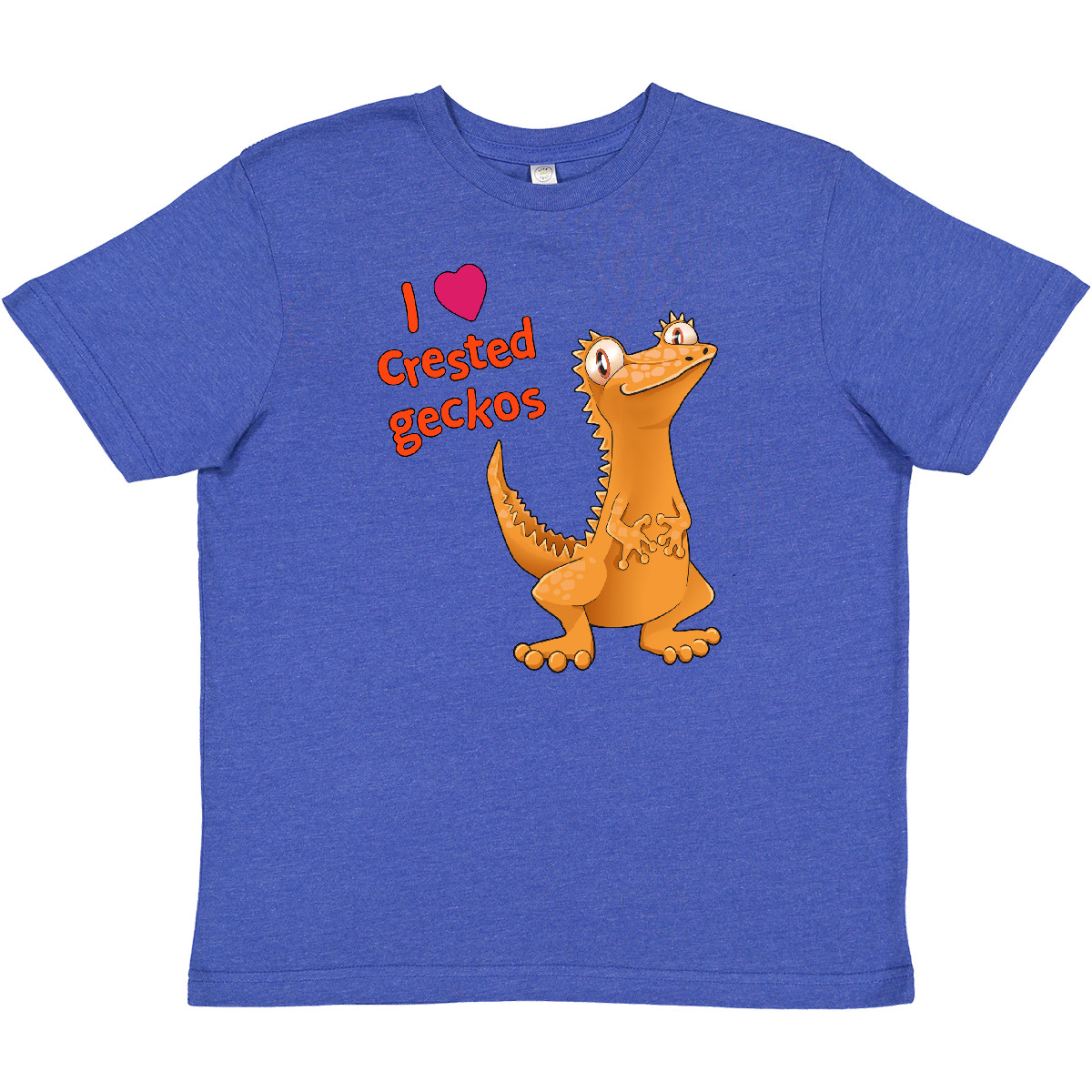 Inktastic I Love Crested Geckos Youth T-Shirt Pets Reptiles Cute Lizard Gecko - Picture 5 of 5