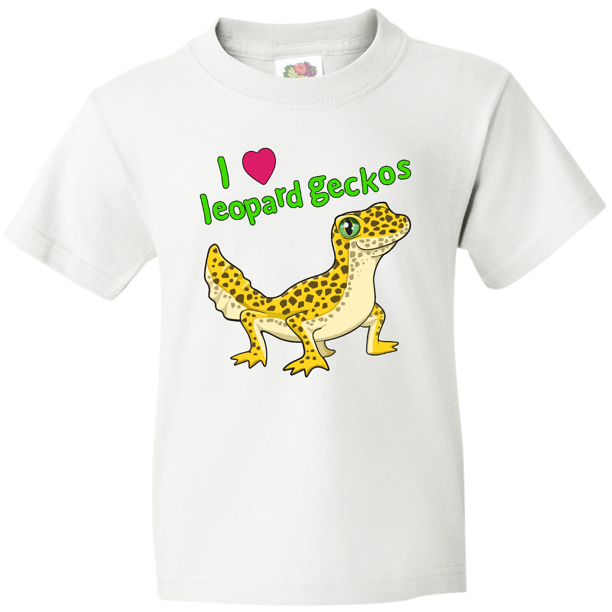 Inktastic I Love Leopard Geckos Youth T-Shirt Pets Reptiles Cute Lizard Gecko - Picture 4 of 4