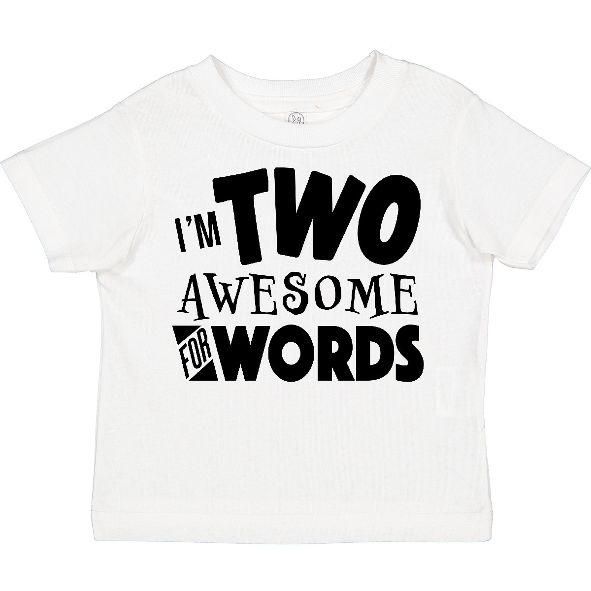 Inktastic I'm Two Awesome For Words 2nd Birthday Toddler T-Shirt Birthdays 24 - Picture 7 of 7