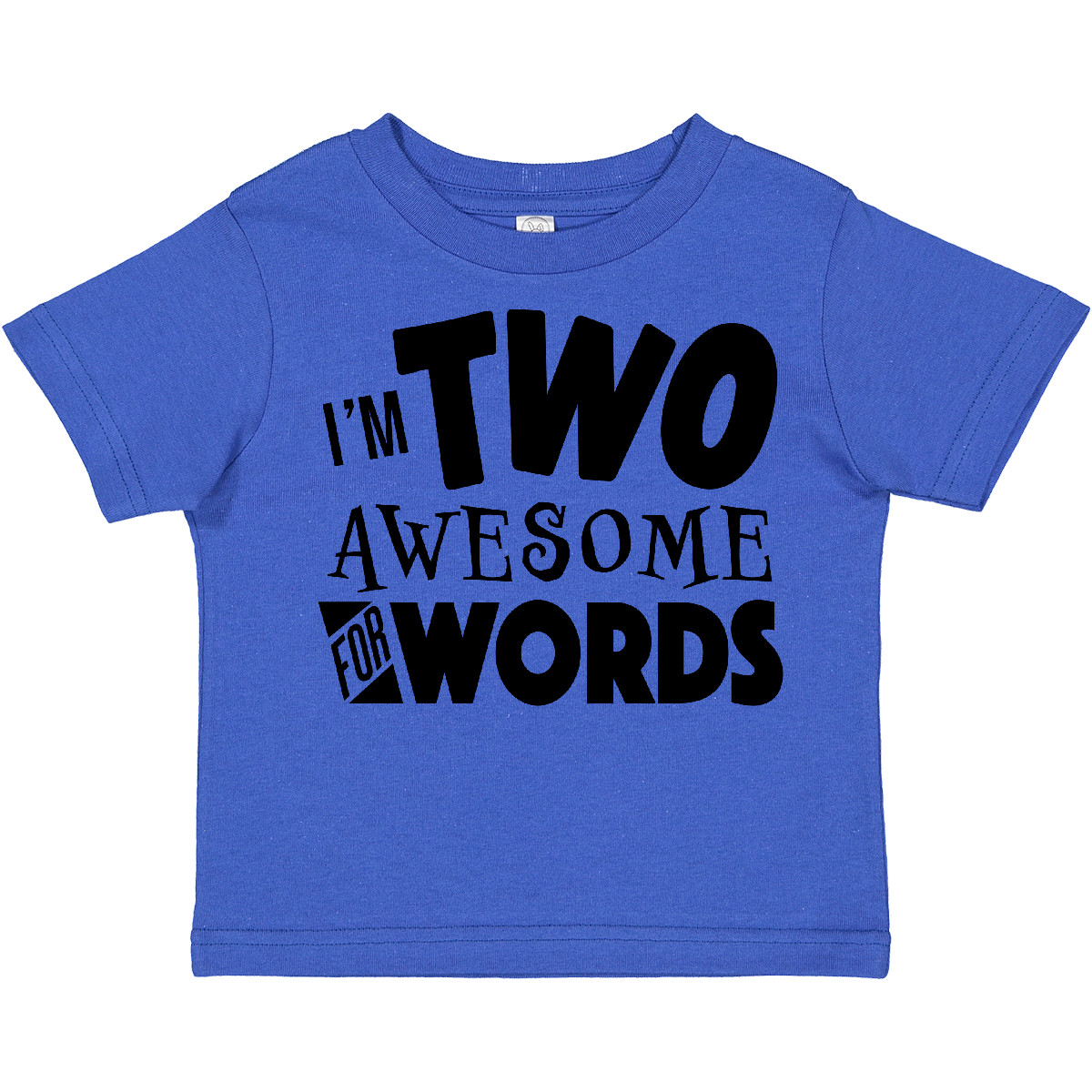 Inktastic I'm Two Awesome For Words 2nd Birthday Toddler T-Shirt Birthdays 24 - Picture 5 of 7