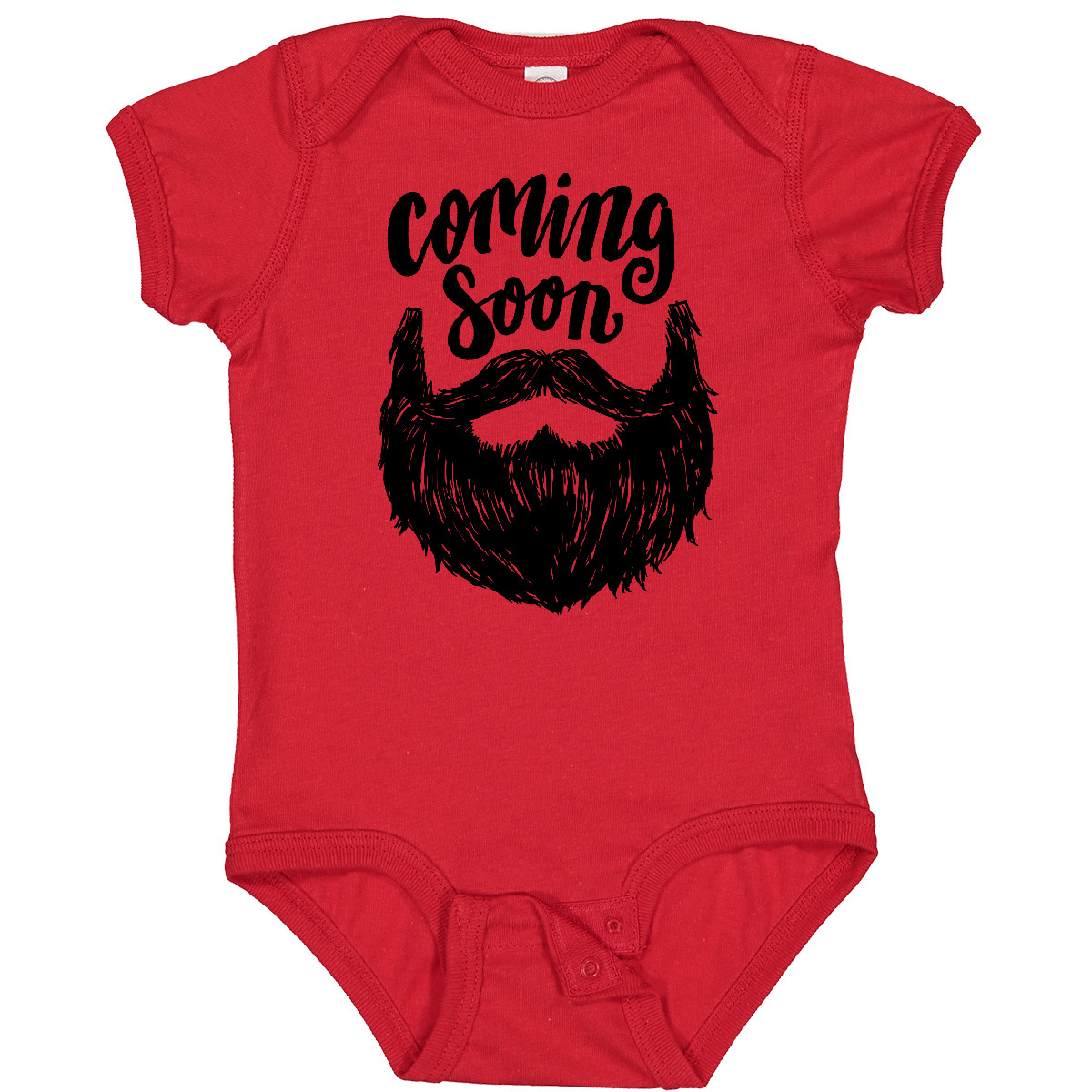Inktastic Beard Coming Soon Baby Bodysuit Men Beards Tattoos Trend Illustration - Picture 7 of 9