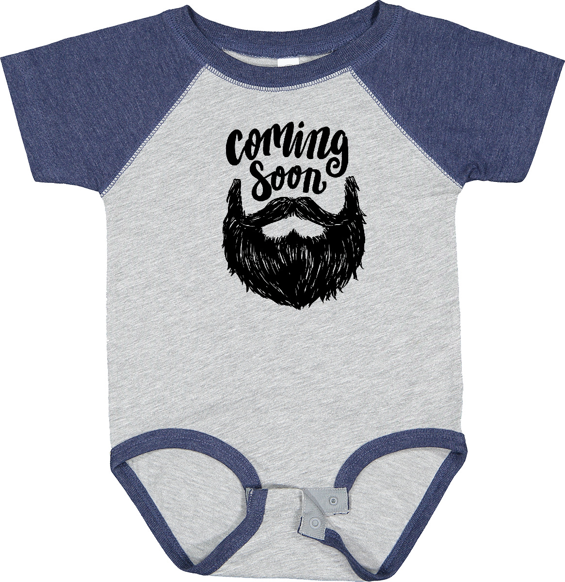 Inktastic Beard Coming Soon Baby Bodysuit Men Beards Tattoos Trend Illustration - Picture 2 of 9