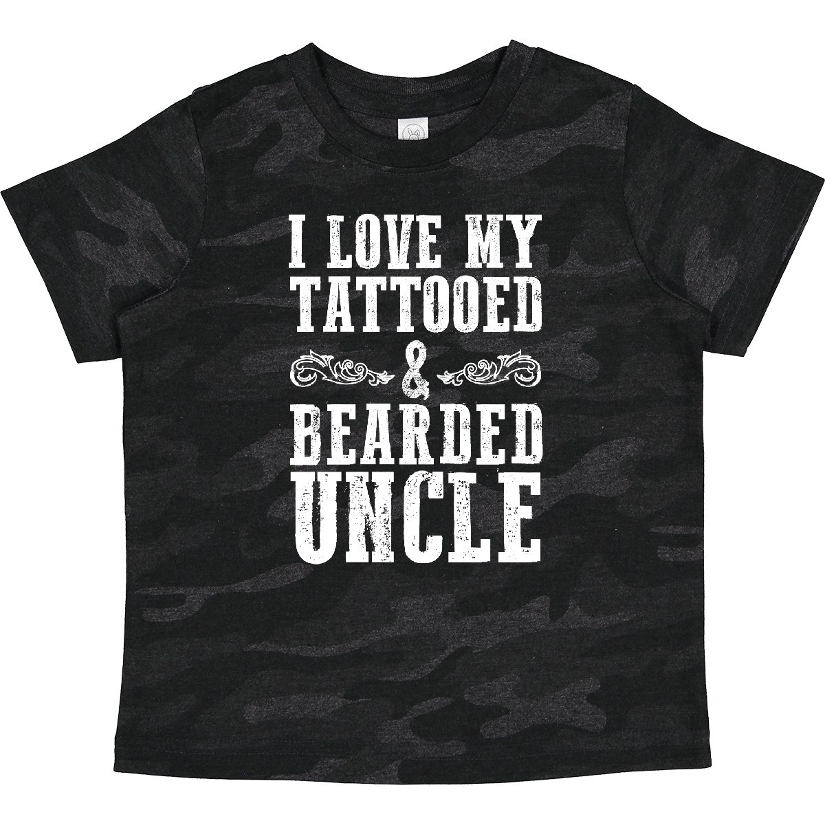 Inktastic I Love My Tattooed & Bearded Uncle Toddler T-Shirt Men Beards Tattoos - Picture 9 of 9