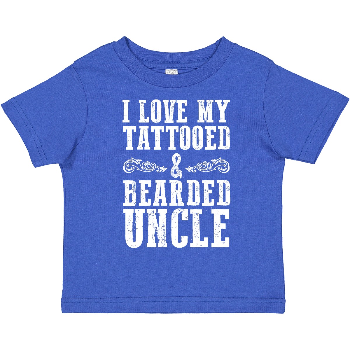 Inktastic I Love My Tattooed & Bearded Uncle Toddler T-Shirt Men Beards Tattoos - Picture 8 of 9