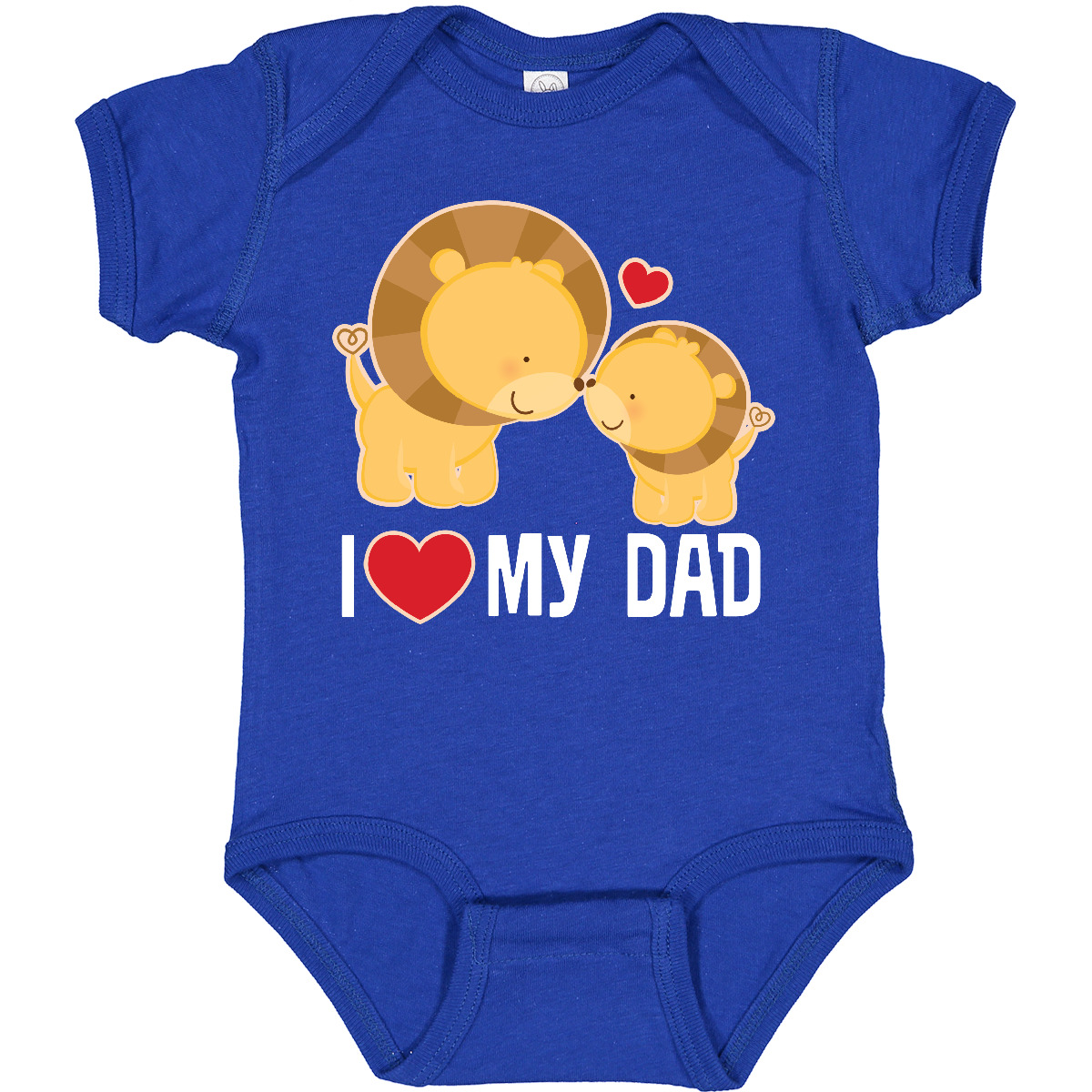 Inktastic Fathers Day I Love My Dad Boys Lion Infant Creeper Daddy Childs Son - Picture 10 of 11