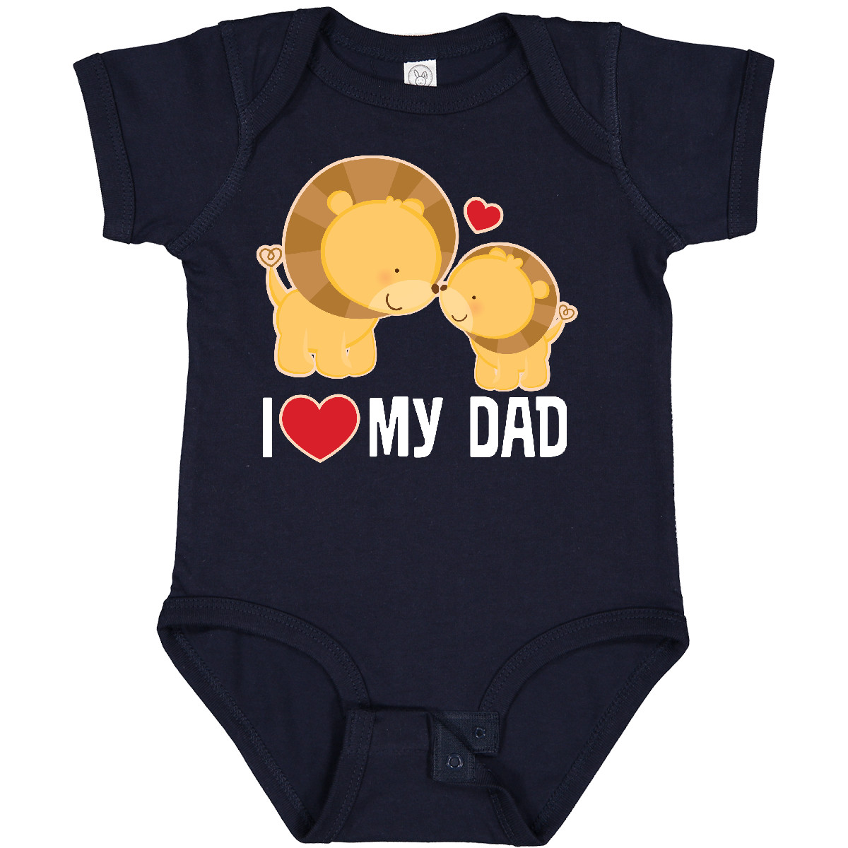 Inktastic Fathers Day I Love My Dad Boys Lion Infant Creeper Daddy Childs Son - Picture 7 of 11