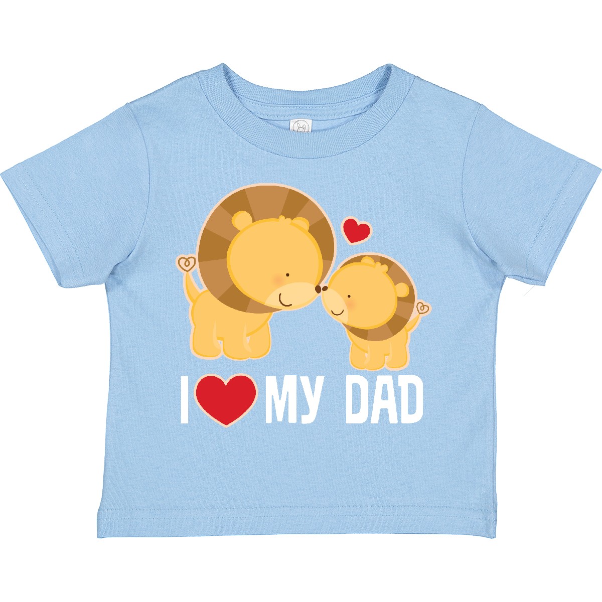 Inktastic Fathers Day I Love My Dad Boys Lion Toddler T-Shirt Daddy Childs Son - Picture 5 of 8